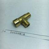 Max 1/4'' 3-Way Tee Brass Thread Water Pipe Connector Adapter Fittings Parts A