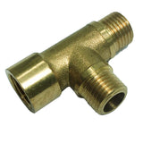 Max 1/4'' 3-Way Tee Brass Thread Water Pipe Connector Adapter Fittings Parts A