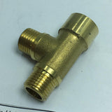 Max 1/4'' 3-Way Tee Brass Thread Water Pipe Connector Adapter Fittings Parts A