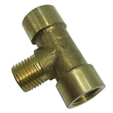 Max 1/4'' 3-Way Tee Brass Thread Water Pipe Connector Adapter Fittings Parts B