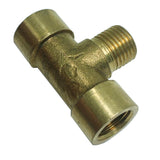 Max 1/4'' 3-Way Tee Brass Thread Water Pipe Connector Adapter Fittings Parts B