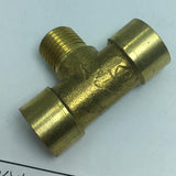 Max 1/4'' 3-Way Tee Brass Thread Water Pipe Connector Adapter Fittings Parts B