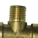 Max 1/4'' 3-Way Tee Brass Thread Water Pipe Connector Adapter Fittings Parts B