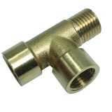 Max 1/4'' 3-Way Tee Brass Thread Water Pipe Connector Adapter Fittings Parts C