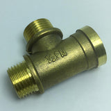 Max 4 points 3-Way Tee Female Brass Thread Connector Adapter Fitting Model_1
