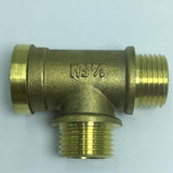 Max 4 points 3-Way Tee Female Brass Thread Connector Adapter Fitting Model_1