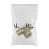 Max 1 Pc 3-Way Male Female Male Brass Thread Connector Adaptor Fitting Thicken