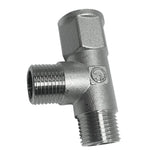 Max 4 points 3-Way Female Brass Thread Connector Adapter Fitting Nickel plating