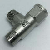 Max 4 points 3-Way Female Brass Thread Connector Adapter Fitting Nickel plating