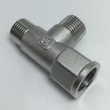 Max 4 points 3-Way Female Brass Thread Connector Adapter Fitting Nickel plating