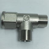 Max 4 points 3-Way Female Brass Thread Connector Adapter Fitting Nickel plating
