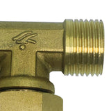 Max 4 Points 3-Way Tee Female Brass Thread Connector Inner and Outer Adapter D