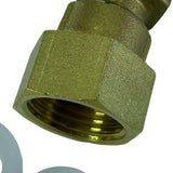 Max 1 Pc Full Brass Male X Female Thread Adapter Straight Connector Pipe Fitting