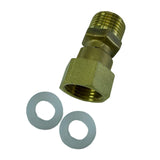 Max 1 Pc Full Brass Male X Female Thread Adapter Straight Connector Pipe Fitting