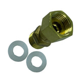 Max 1 Pc Full Brass Male X Female Thread Adapter Straight Connector Pipe Fitting