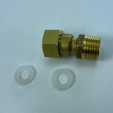 Max 1 Pc Full Brass Male X Female Thread Adapter Straight Connector Pipe Fitting