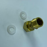 Max 1 Pc Full Brass Male X Female Thread Adapter Straight Connector Pipe Fitting