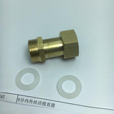 Max 2 Way Brass Thread Adapter Inner Outer Wire Copper Joints Pipe Connector A