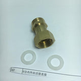 Max 2 Way Brass Thread Adapter Inner Outer Wire Copper Joints Pipe Connector A