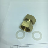 Max 2 Way Brass Thread Adapter Inner Outer Wire Copper Joints Pipe Connector D