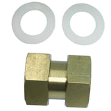 Max 2 Way Brass Thread Adapter Inner Outer Wire Copper Joints Pipe Connector D