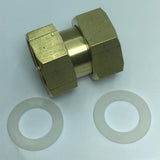 Max 2 Way Brass Thread Adapter Inner Outer Wire Copper Joints Pipe Connector D