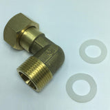 Maxbell Brass Pipe Connector 90 Degree Elbow Tube Connector Joint Fitting Model_3