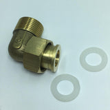 Maxbell Brass Pipe Connector 90 Degree Elbow Tube Connector Joint Fitting Model_3
