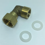 Maxbell Brass Pipe Connector 90 Degree Elbow Tube Connector Joint Fitting Model_3