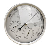 Max Barometer Temperature Hygrometer for Weather Station 132THB silver white