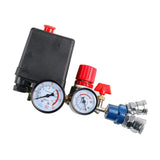 Max Air Compressor Pressure Control Switch Valve Manifold Regulator Gauge C