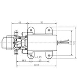 Max 24V 60W Electric Diaphragm Self Priming Pump f/Cleaning watering B Interface