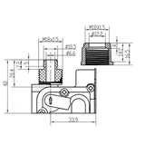 Max 24V 60W Electric Diaphragm Self Priming Pump f/Cleaning watering B Interface