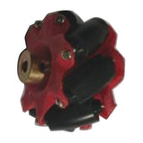Maxbell Omni wheel Mecanum Wheels with Coupling Red