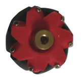 Maxbell Omni wheel Mecanum Wheels with Coupling Red