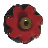 Maxbell Omni wheel Mecanum Wheels with Coupling Red