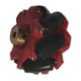 Maxbell Omni wheel Mecanum Wheels with Coupling Red