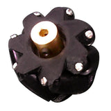 Maxbell Omni wheel Mecanum Wheels with Coupling Black