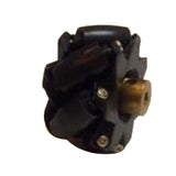 Maxbell Omni wheel Mecanum Wheels with Coupling Black