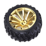 Maxbell Robot tire gear motor wheel smart small wheel 72MM tire Golden