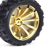 Maxbell Robot tire gear motor wheel smart small wheel 72MM tire Golden