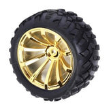 Maxbell Robot tire gear motor wheel smart small wheel 72MM tire Golden