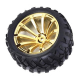 Maxbell Robot tire gear motor wheel smart small wheel 72MM tire Golden