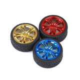 Maxbell Robot Tire Wheel TT Motor Wheel 65mm Wheel Coated Rubber Tire (red)