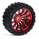 Maxbell Robot Tire Wheel TT Motor Wheel 65mm Wheel Coated Rubber Tire (red)