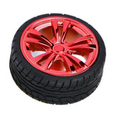 Maxbell Robot Tire Wheel TT Motor Wheel 65mm Wheel Coated Rubber Tire (red)