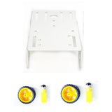 Maxbell 1 to 120 motor - C101 smart car chassis Remote control toy car Silver