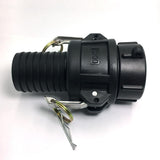 Maxbell Ton Barrel Joint 60mm Inner Coarse Tooth 2'' male + Female Adapter 50mm