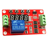 Max DC 12V LCD Display Cycle Delay/Self-lock/Cycle/Timer Relay Switch Module