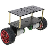 Maxbell DC 12V Motor Double-deck 2-Wheeled Robot Balancing Vehicle Chassis Red